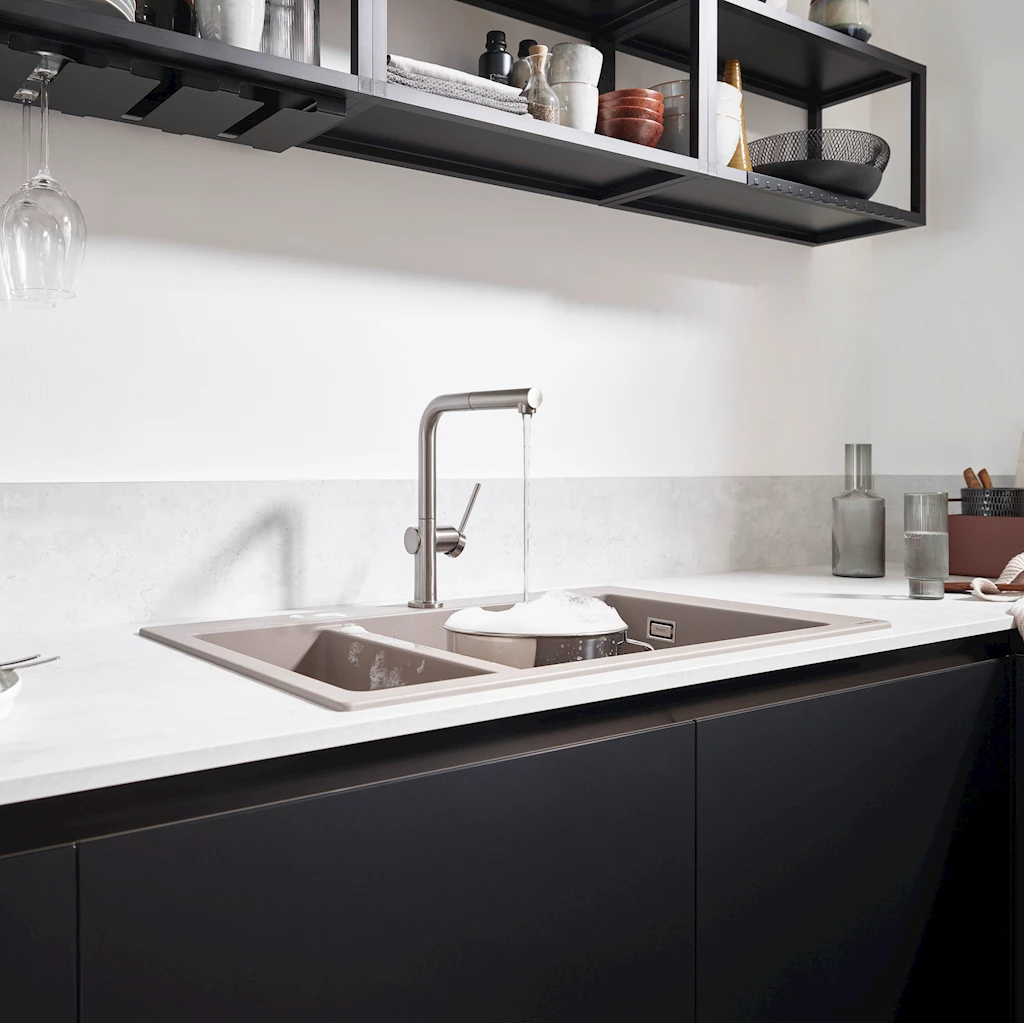 Talis M54 kjøkkenbatteri 270, børstet stål Talis M54 kjøkkenbatteri 270, børstet stål