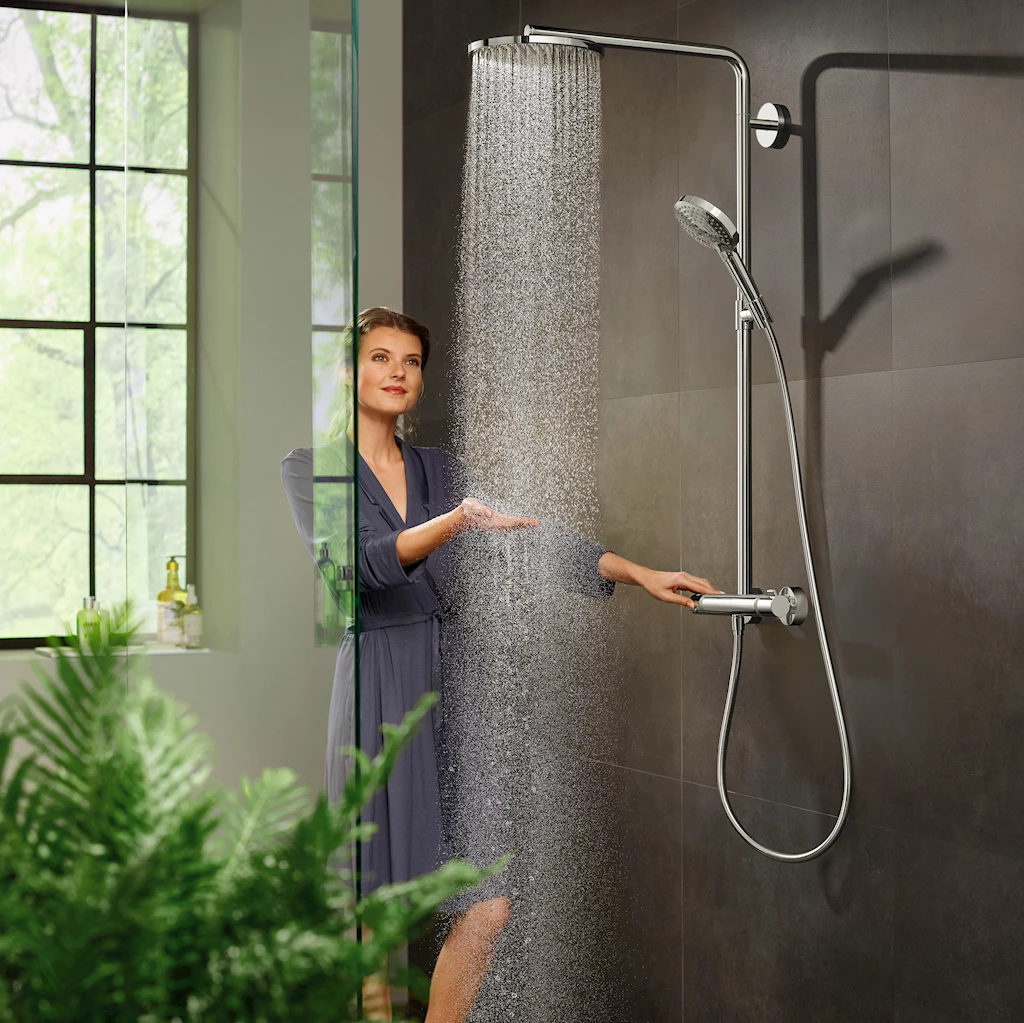 Raindance Select S 240 Showerpipe, PowderRain, krom Raindance Select S 240 Showerpipe, PowderRain, krom